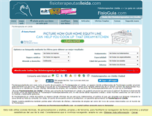 Tablet Screenshot of fisioterapeutaslleida.com